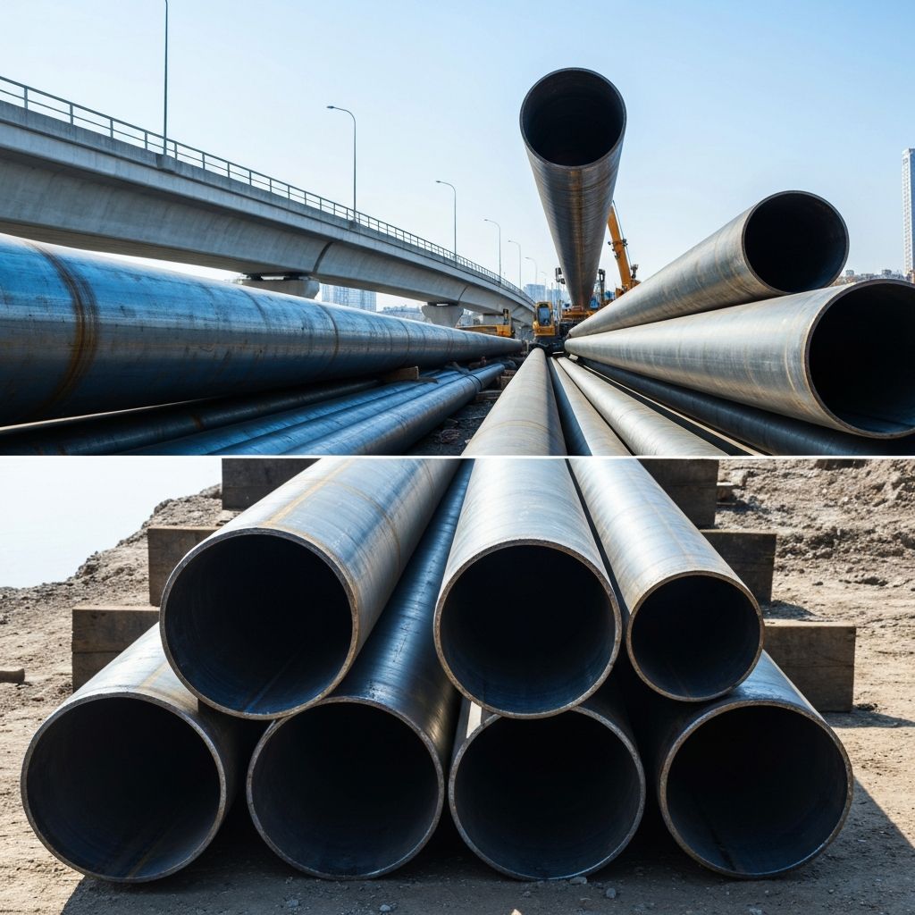 ERW Round Pipes for Urban Infrastructure Development