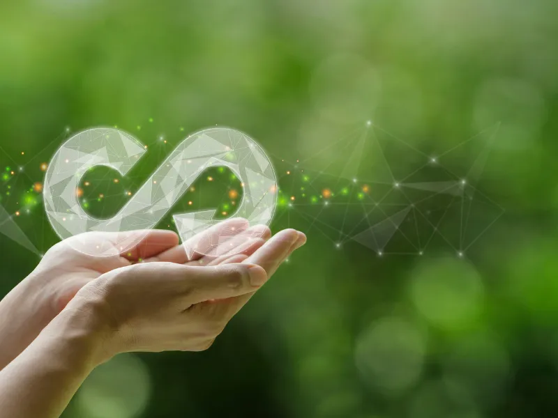 Circular economy concept