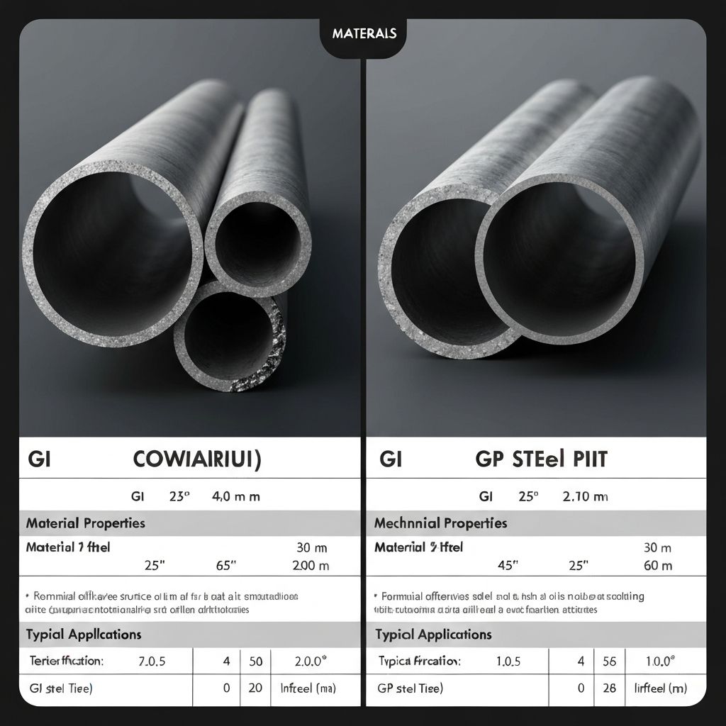 GI vs GP Steel Pipes: What's the Difference?