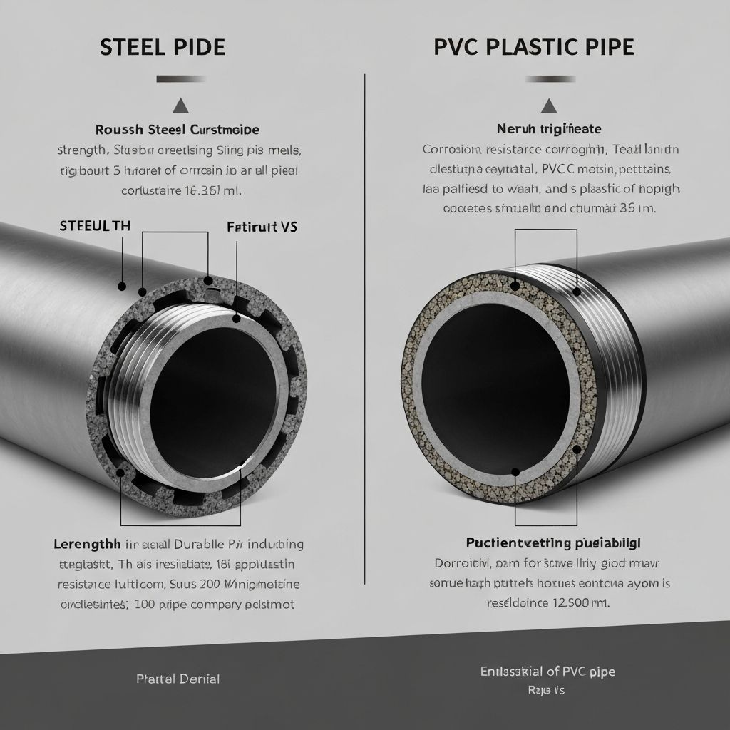 Steel vs PVC/Plastic Pipes: Pros and Cons