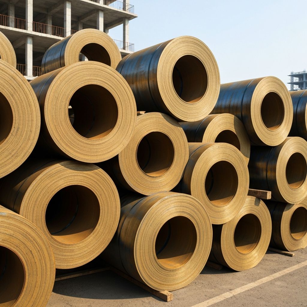 MS Hot Rolled Coils in Construction and Heavy Engineering